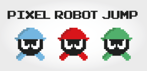 Pixel Robot Jump App Logo